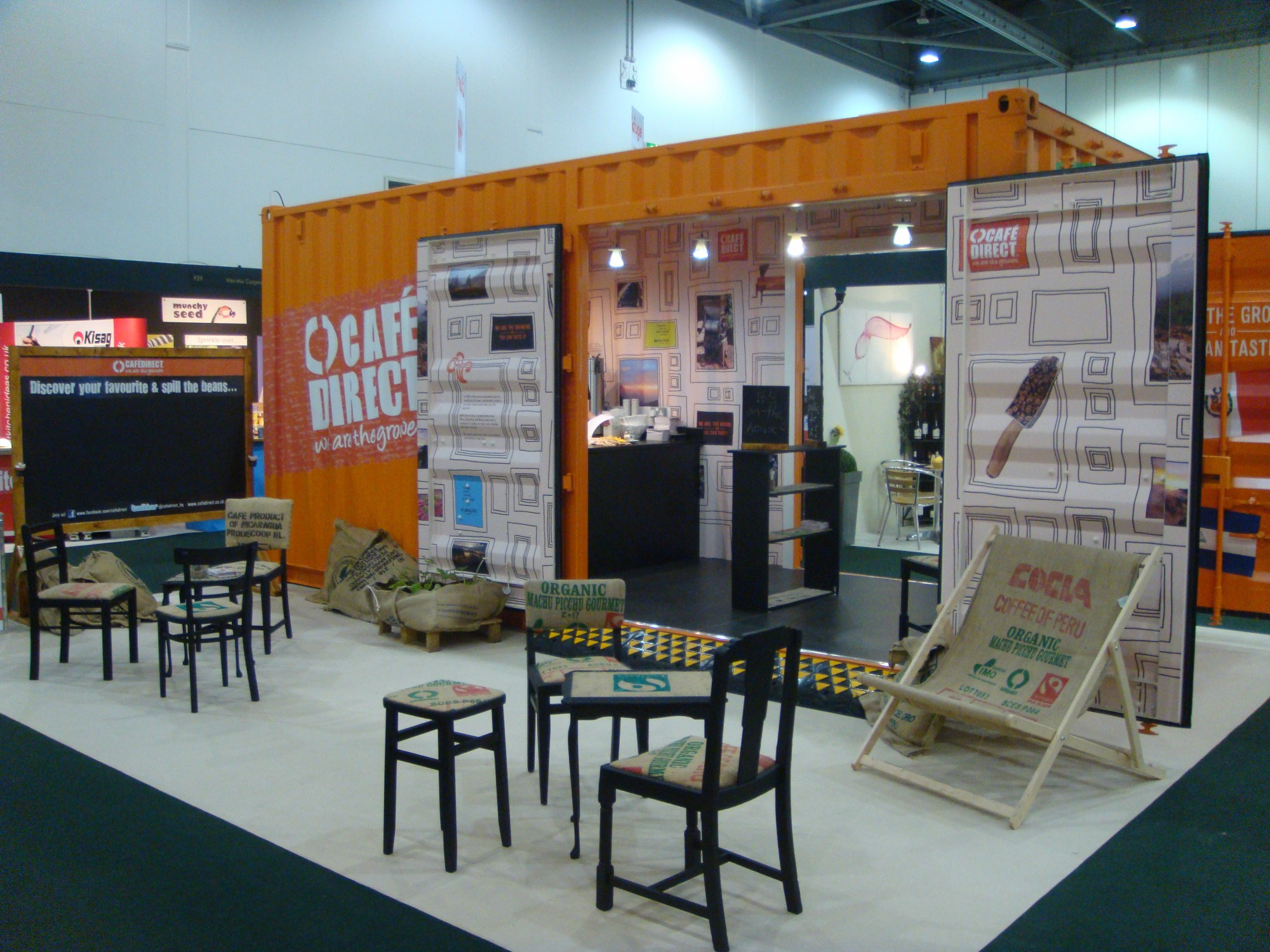 Cafe Direct shipping container display